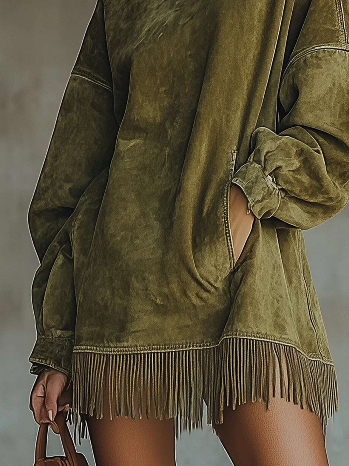 Tia | Sukienka suede