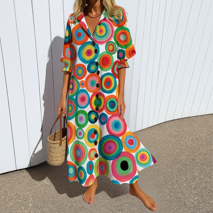 Talina – Elegancka sukienka wyszczuplająca w stylu boho