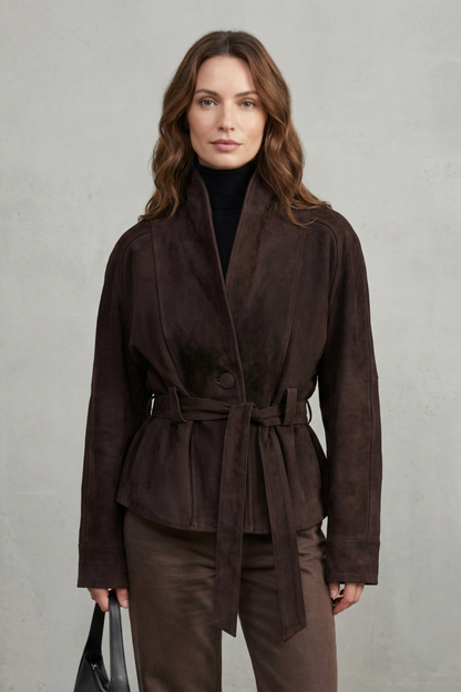 Alette – Krótka dwurzędowa wełniana kurtka – Francuska elegancja