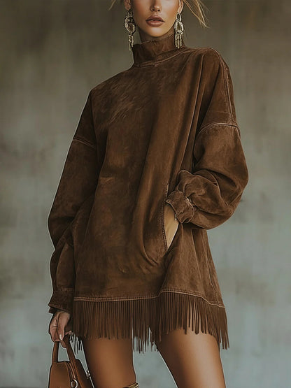 Tia | Sukienka suede