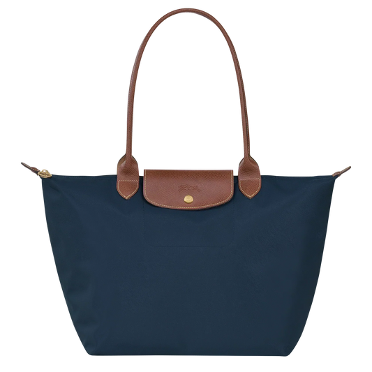 Longchamp – Duża torba Le Pliage | granatowa
