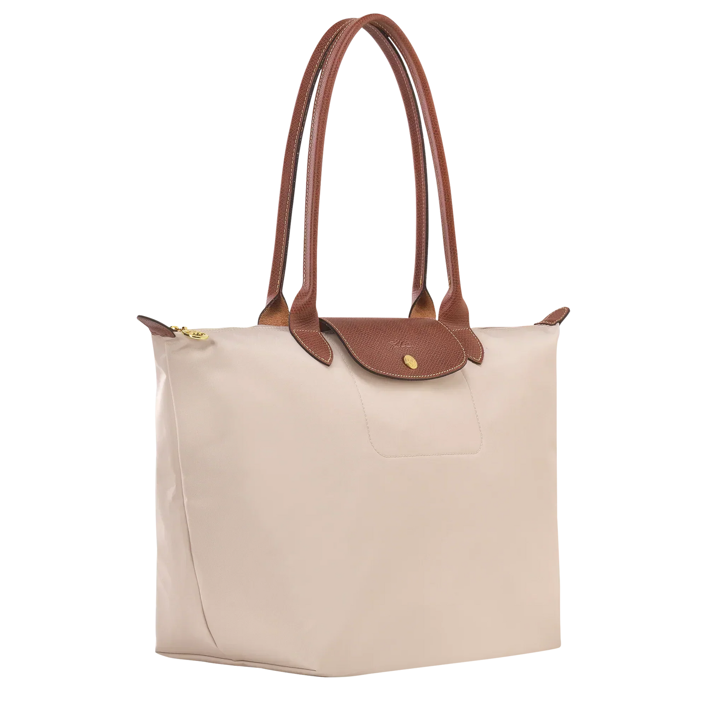 Longchamp – Duża torba Le Pliage | kremowa