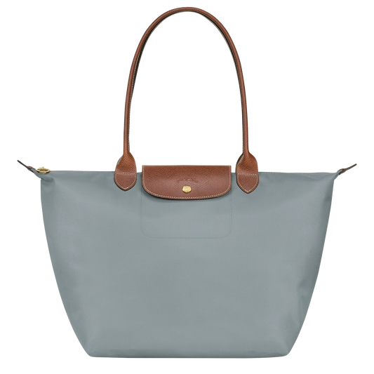 Longchamp – Duża torba Le Pliage | stalowa