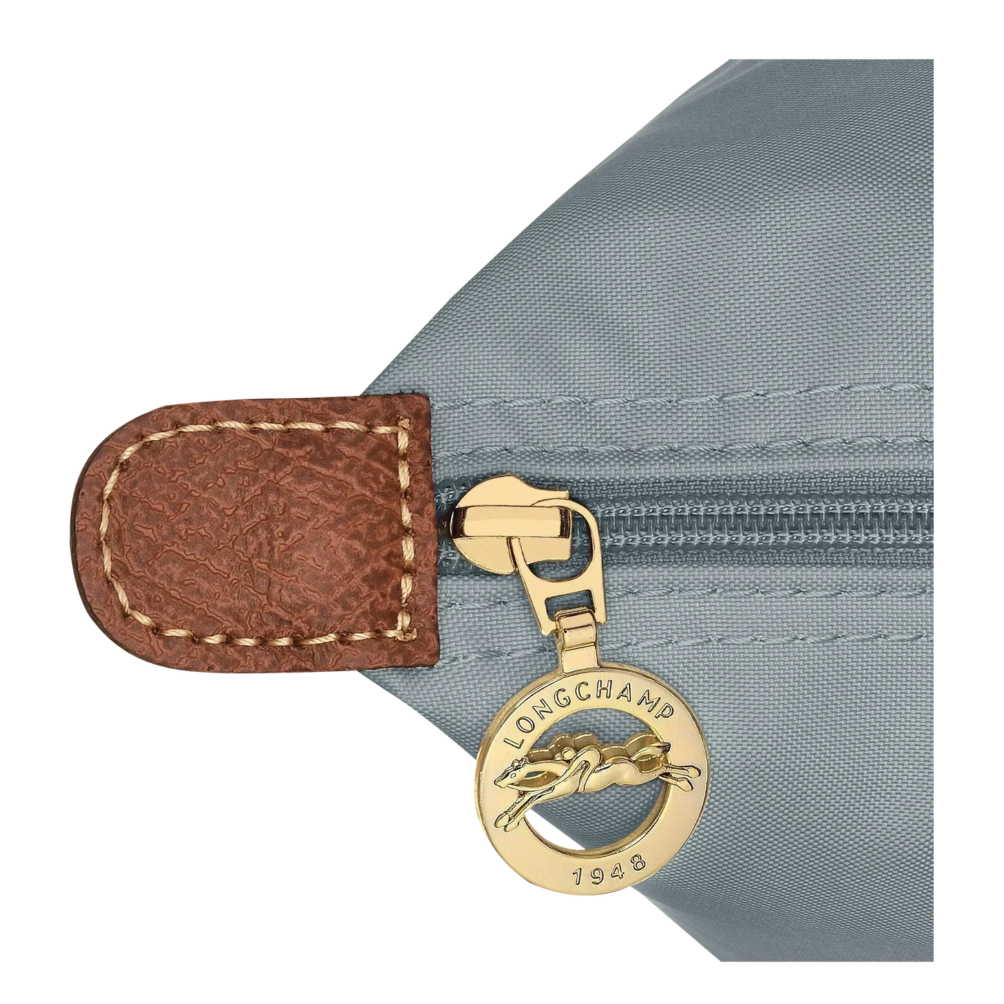 Longchamp – Duża torba Le Pliage | stalowa