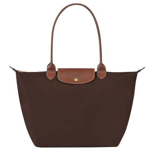 Longchamp – Duża torba Le Pliage | hebanowa