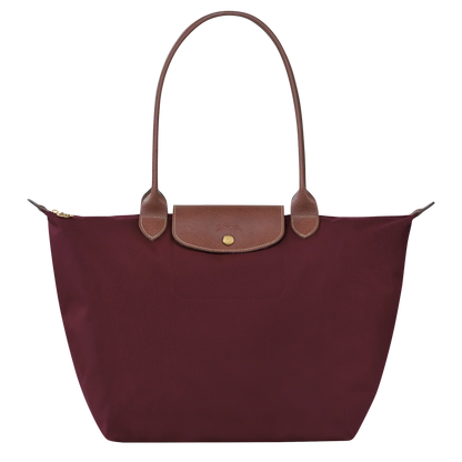 Longchamp – Duża torba Le Pliage | bordowa