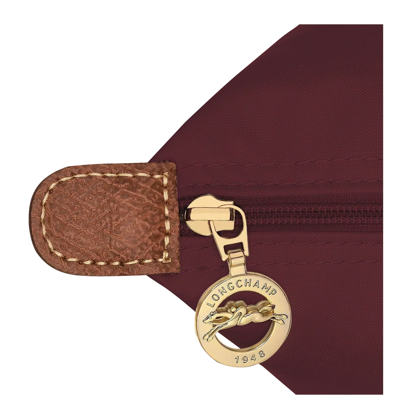 Longchamp – Duża torba Le Pliage | bordowa
