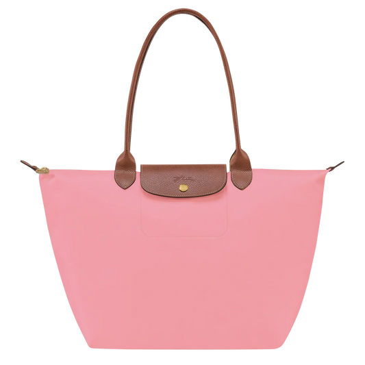 Longchamp – Duża torba Le Pliage | śmietankowa