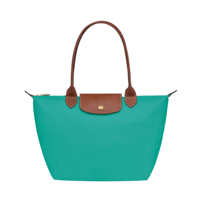 Longchamp – Duża torba Le Pliage | turkusowa