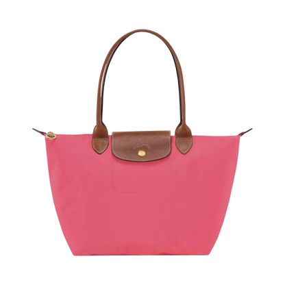 Longchamp – Duża torba Le Pliage | koralowo-czerwona