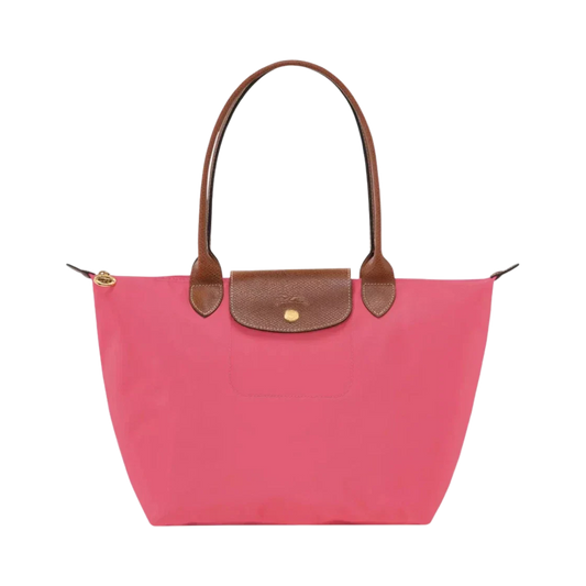 Longchamp – Duża torba Le Pliage | koralowo-czerwona